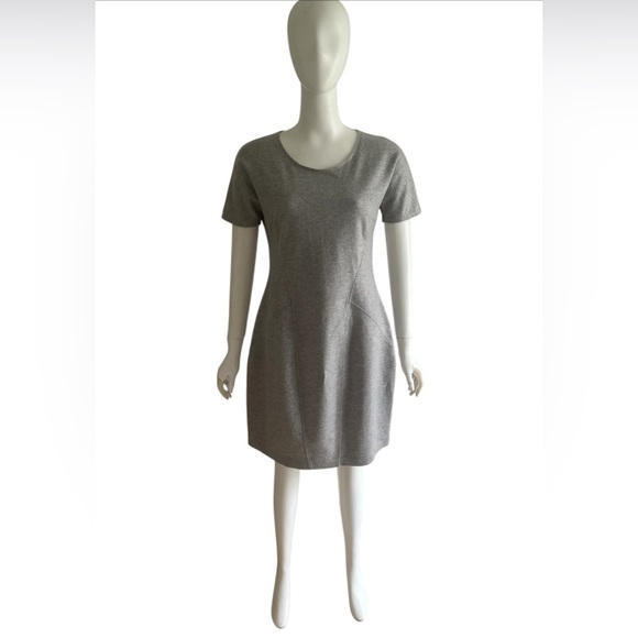 Max Mara Max & Co Gray Women's Midi Sheath Dress Size L Wool Blend Office Work - Picture 1 of 7